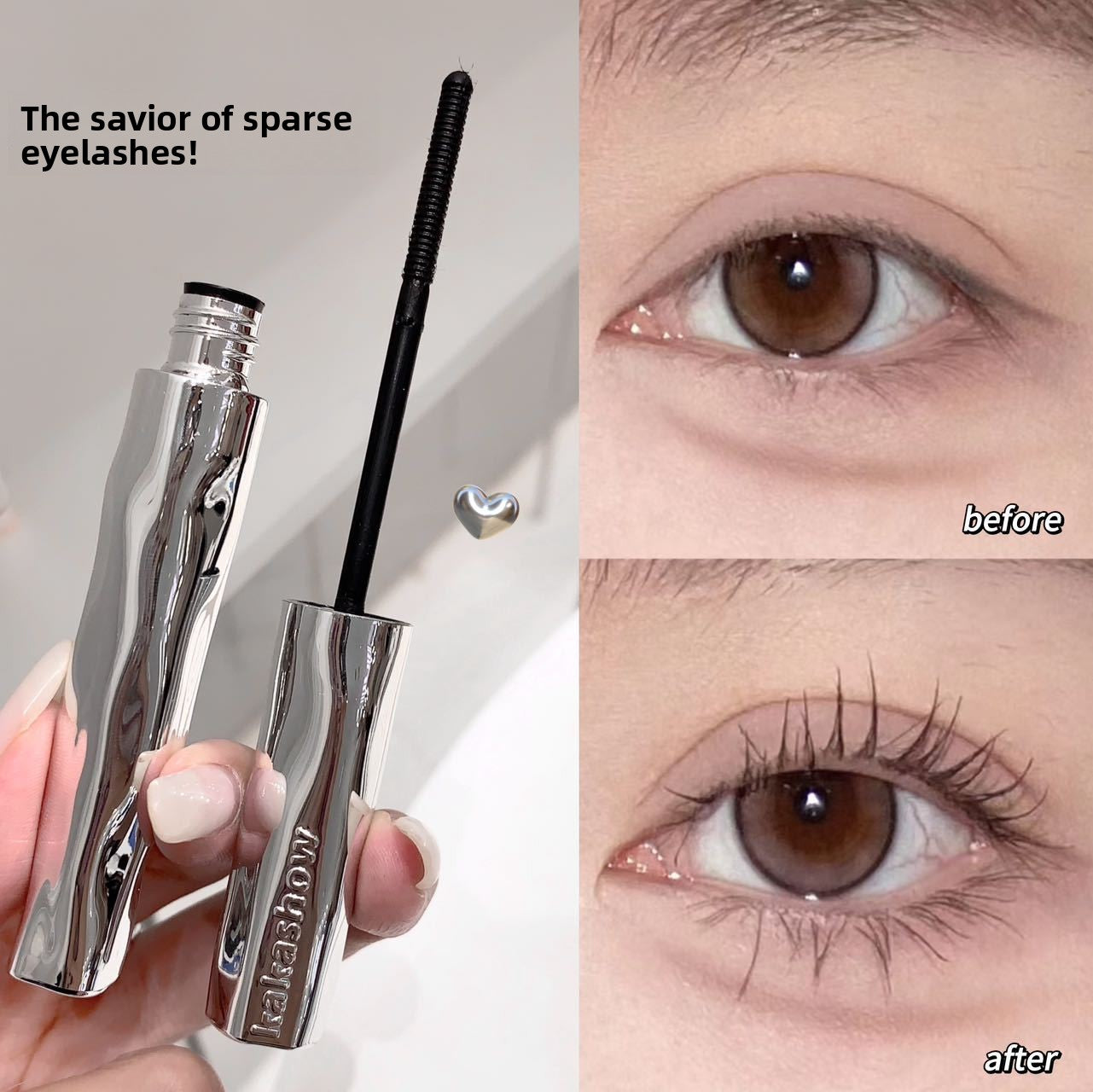 Curling Silver Stick Mascara Waterproof Lengthening Volumizing